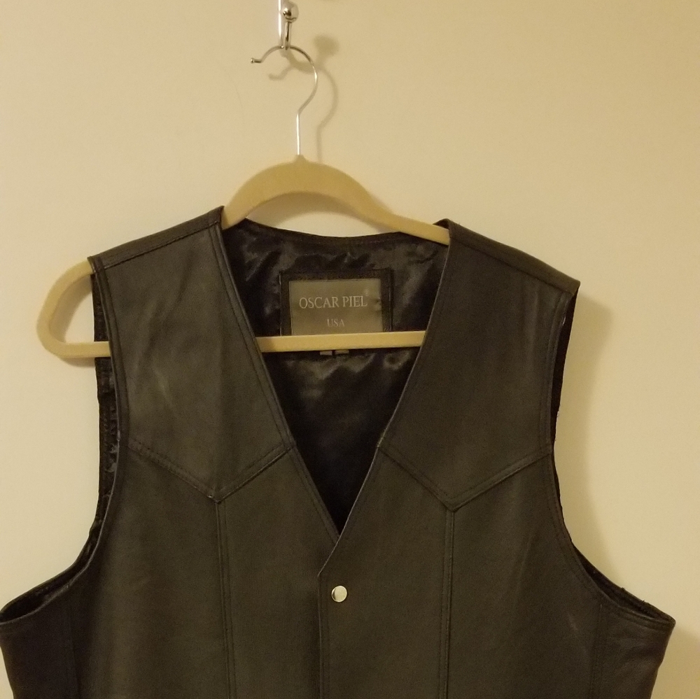 Oscar Piel Leather vest